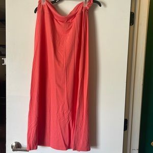 Coral maxi skirt